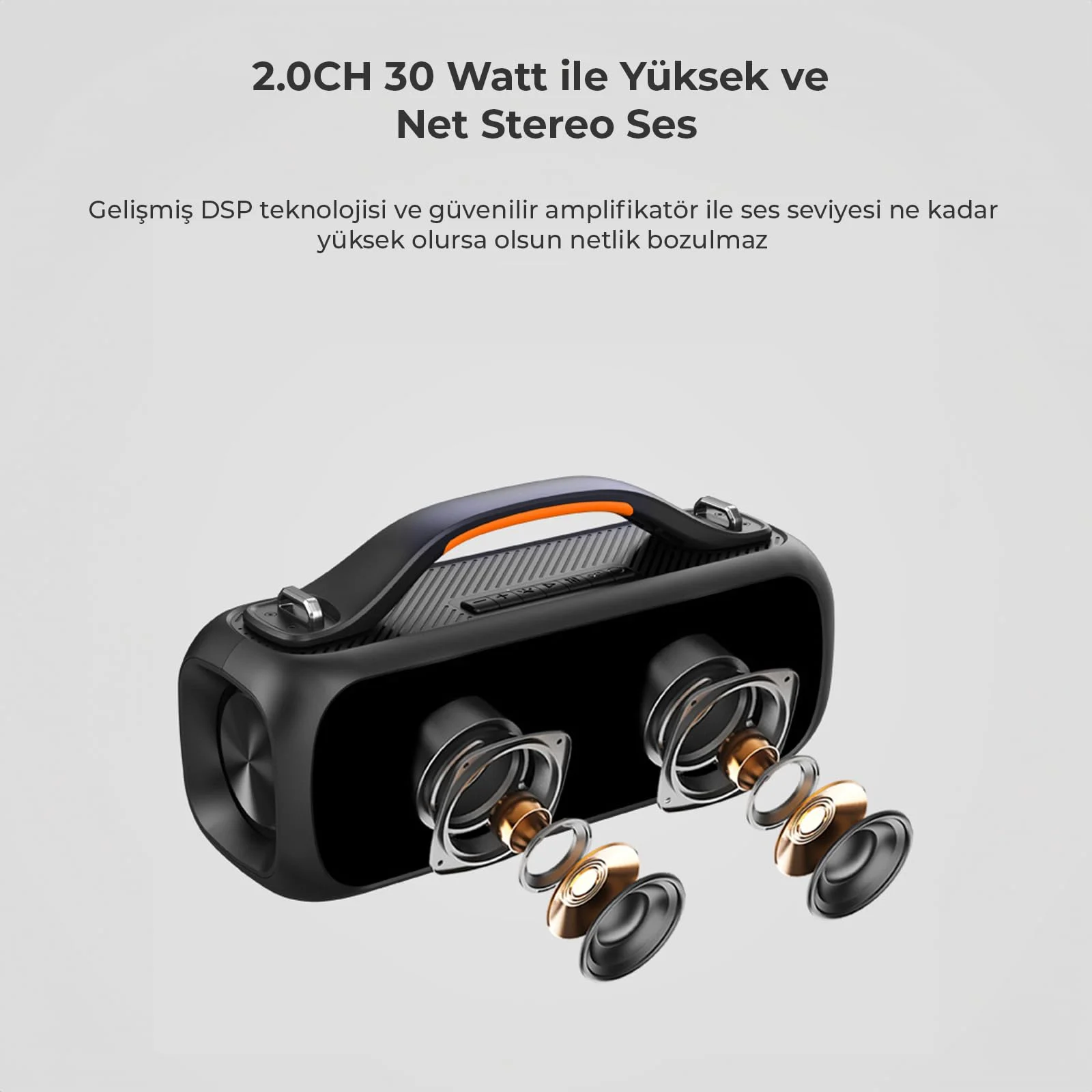 Lecoo DS155 Bluetooth Şarjlı Ses Bombası görsel 4