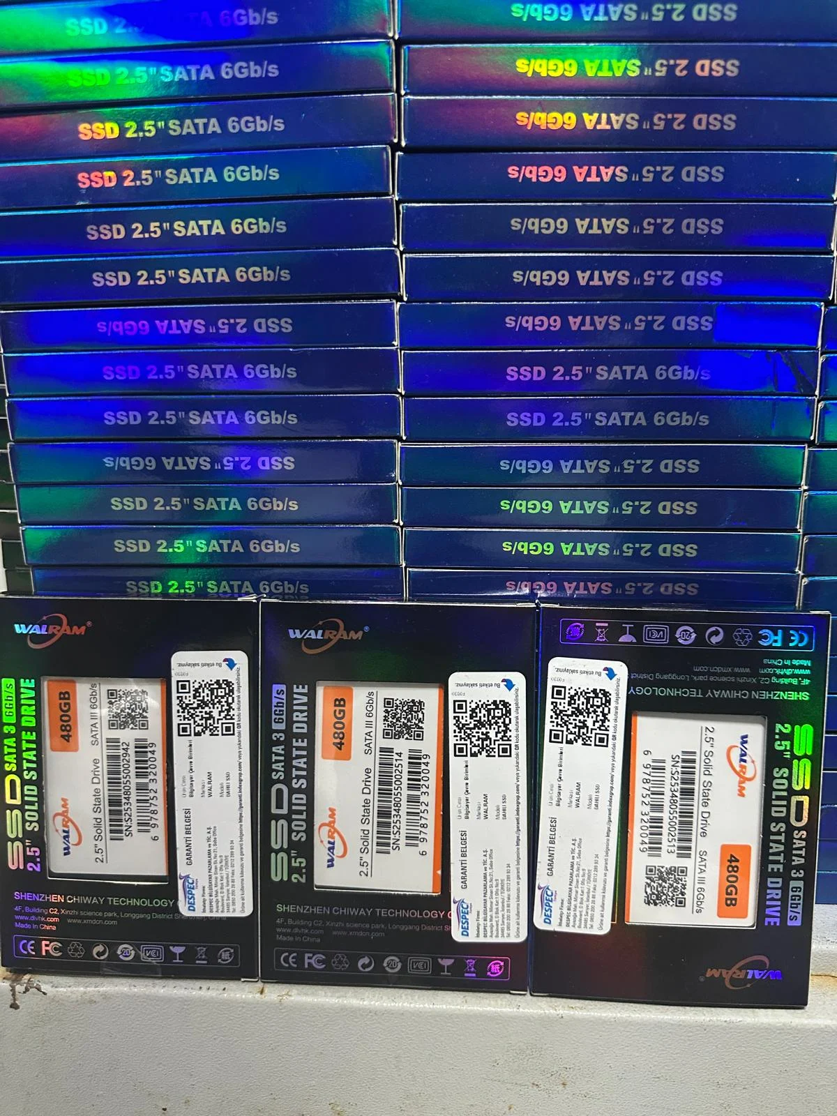 Walram 480GB SATA III 6Gb/s 2.5" SATA SSD  550MB/s Okuma 500MB/s Yazma görsel 1