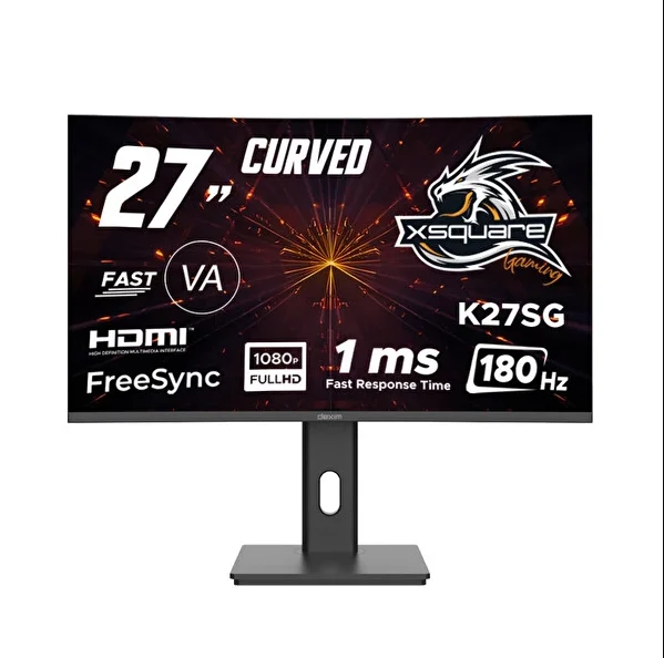 DEXIM K27SG - DMT007 27" Curved Full HD IPS 180 1ms Gaming Monitör görsel 1