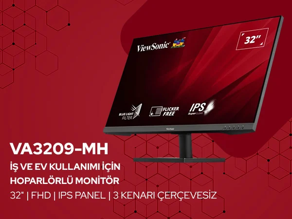 ViewSonic VA3209-MH 31.5" Full HD IPS 75Hz 4ms Monitör