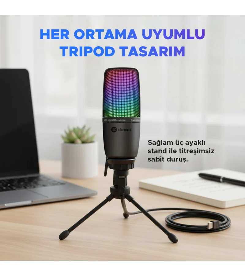 DEXIM SME3 - DMK003 RGB USB Mikrofon